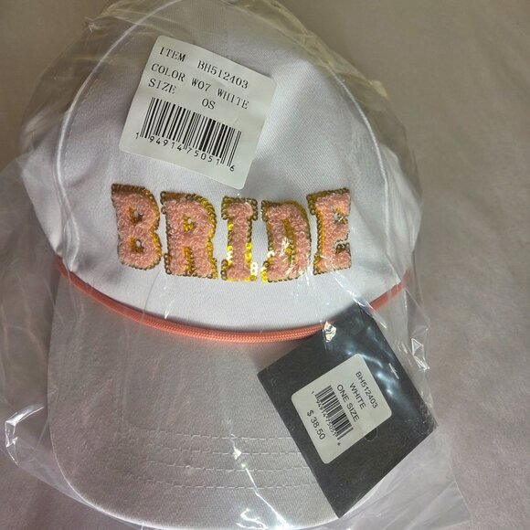 Bellissima Collection Women's Bride Baseball Cap Hat - Picture 2 of 4